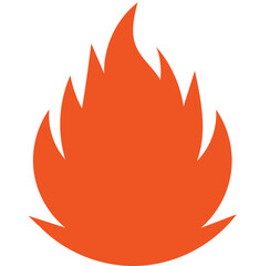 Fire Silhouette – Vector Icon