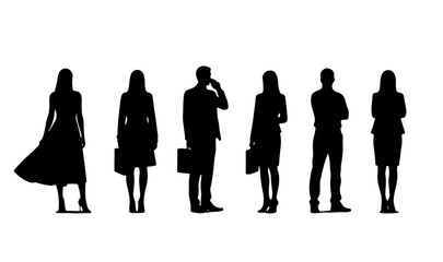 business people silhouettes
