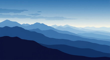 mountain landscape in the morning