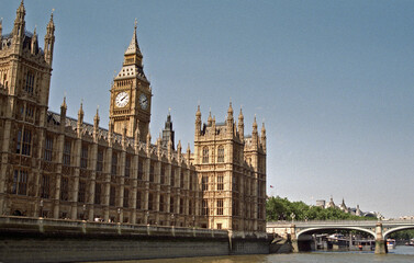 Fototapeta premium Westminster Palace mit Big Ben in London