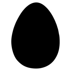 Egg Vector silhouette icon .eps