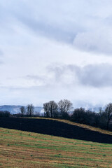 The cultural landscape of Toten, Norway, a cloudy day in October 2025.