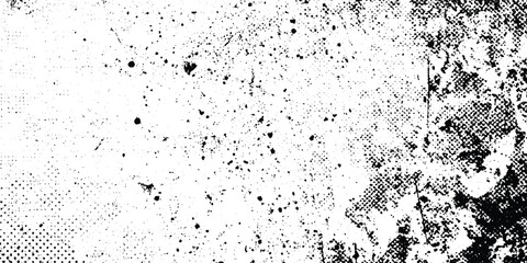 Abstract vintage stone, concrete, dirt, noise surface pattern. Grunge halftone background Vector, black and white error glitch art design grunge background Dot pop art comic sport style vector .