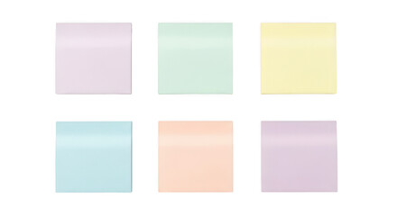 Colorful sticky note isolated on transparent background, a reminder for important information