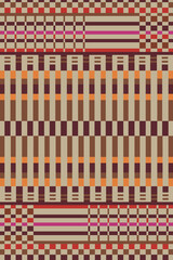 Fototapeta premium Kilim and Aztec Carpet modern Pattern with trending colors in high resolution 