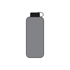 black plastic bottle