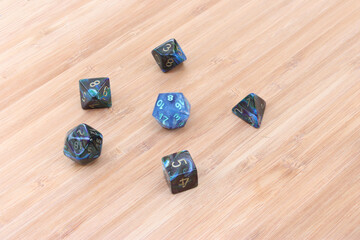 Blue Swirl Dice Overhead Change 02
