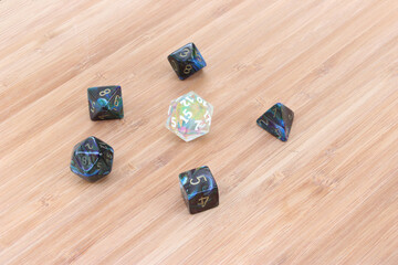 Blue Swirl Dice Overhead Change 03