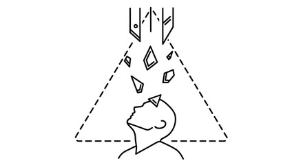 Abstract Conceptual Illustration Showcasing Intelligence, Thoughts, And Idea Generation Processes