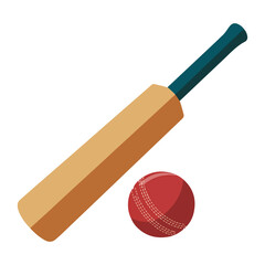 cricket bat icon for sports design
