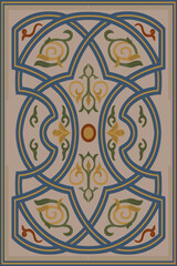 Carpet modern Pattern with texture and trending colors in high resolution
