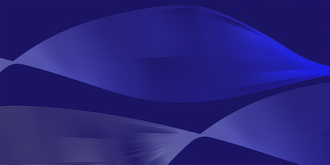 Abstract Blue Wave Lines Background – Modern Digital Flow Design with Smooth Gradient Curves | Futuristic Minimal Wallpaper for Technology, Branding, or Graphic Design Projects