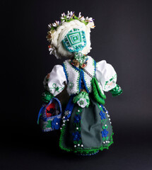 happy easter and motanka doll