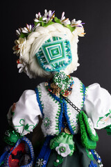 happy easter and motanka doll