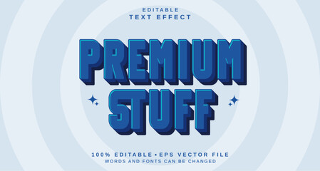 Editable text style effect - Premium Stuff text style theme.