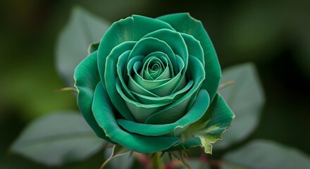 Green Rose Blossom Flower