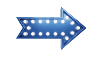 3d render of a arrow symbol isolated on white or transparent background