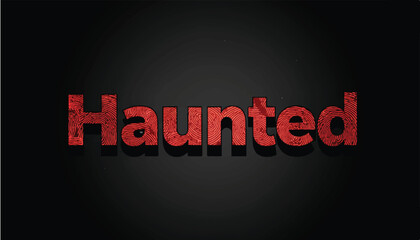 vector illustration of haunted with fingerprint