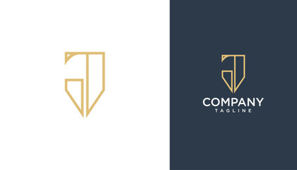 Letter j logo design template. Monogram j logo icon
