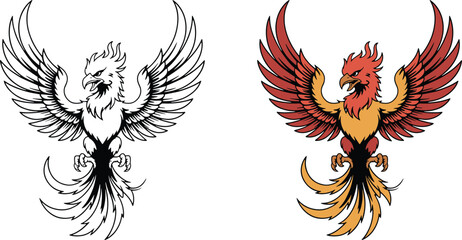 Obraz premium Phoenix Bird Logo