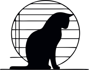 black cat silhouette