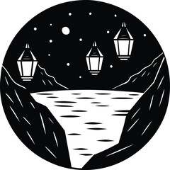 haunted house vector illustration