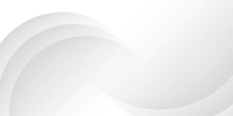 Gray line background curve element with white space for text and message design, overlapping layers, vector illustration