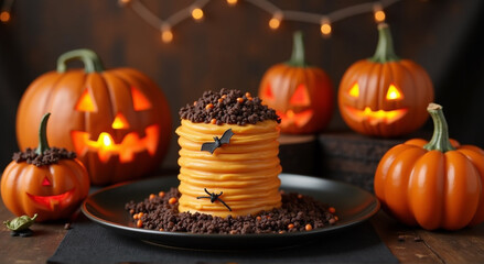 halloween pumpkin cake