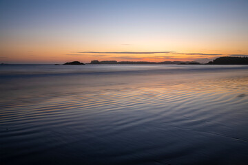 Chesterman Beach sunset, Tofino, Vancouver Island, BC, Canada.