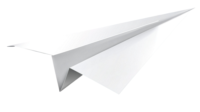 Red paper airplane 