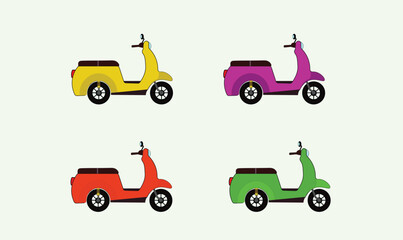 Fototapeta premium Scooter vector design