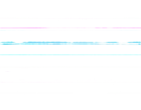 Abstract lines of white, aqua, magenta, and red, against a dominant black background; distorted and glitchy effect