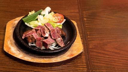 牛ヒレ肉のステーキ