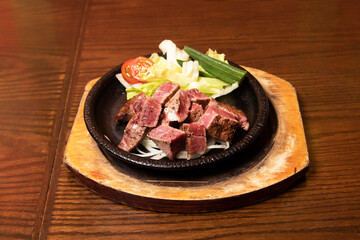 牛ヒレ肉のステーキ