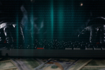 Hacker with Computer Keyboard