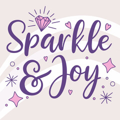 Sparkling joyful abstract design with festive elements