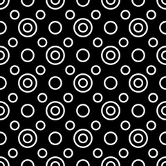 Retro circles seamless pattern