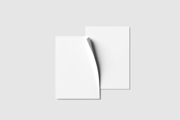 flyer a4 blank mockup