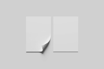 flyer a4 blank mockup