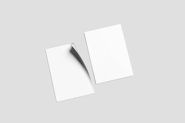 flyer a4 blank mockup