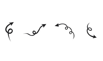 Curve arrows vector design