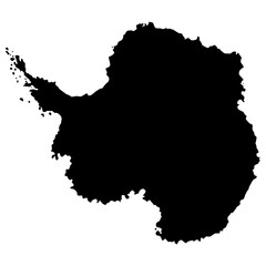 Antarctica map silhouette vector .eps © Aura Artistry