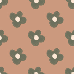 Boho florals seamless  patterns