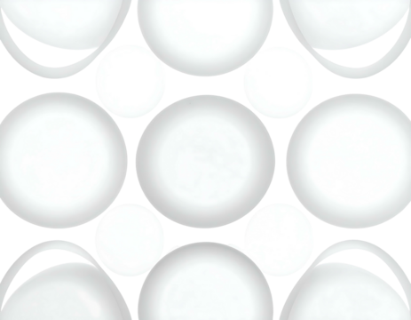 Array of gleaming white spheres, a tiled abstract composition on black, radiating a smooth, glossy, modern texture