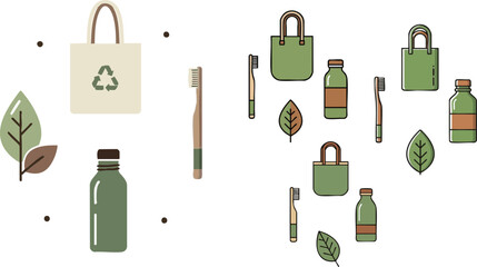 Eco friendly products promoting sustainability and environmental consciousness