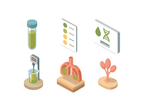 isometric icon items isolated on white background phlegm phlegm color chart phlegm DNA assay phlegm rheometer phlegm clearance model phlegm secretion gland phlegm secretion rate monitor
