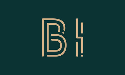 BI B bi initial logo | initial based abstract modern minimal creative logo, vector template image. luxury logotype logo, real estate homie logo. typography logo. initials logo