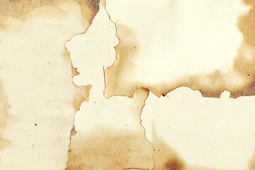 Abstract texture of aged paper with stains and imperfections