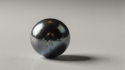 Reflective Sphere on a Neutral Background with Subtle Shadow.