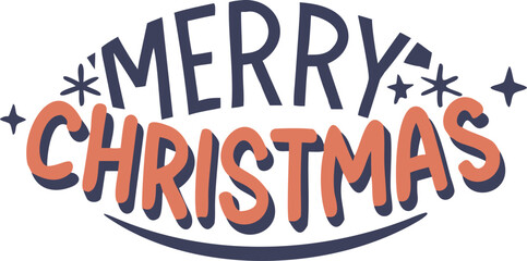 Obraz premium Hand Drawn Holiday Greeting Design: Decorative lettering perfect for seasonal decorations and cards to share with friends and family during celebration